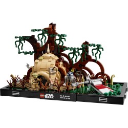 LEGO Diorama addestramento Jedi su Dagobah