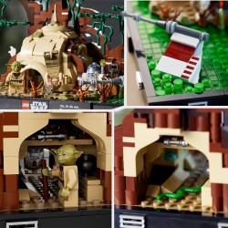 LEGO Diorama addestramento Jedi su Dagobah