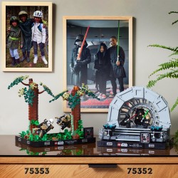 LEGO Star Wars Diorama Inseguimento con lo speeder su Endor 75353