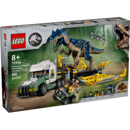 76966 LEGO Missione dinosauro: camion di trasporto dell’allosauro