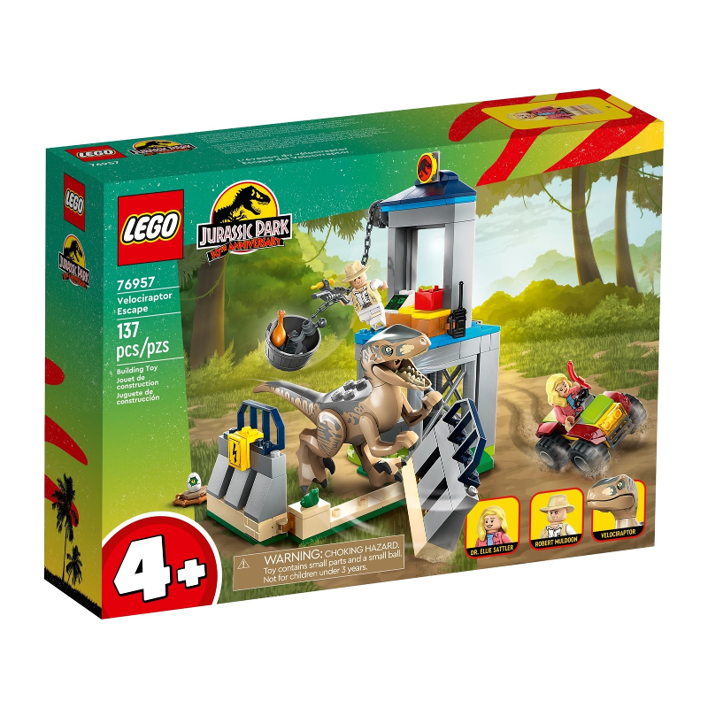 76957 LEGO Jurassic World La fuga del Velociraptor