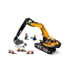 LEGO Escavatore da cantiere giallo